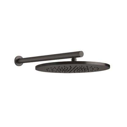 Gessi 316 Душевая головка шарнирная для настенного крепления на 1/2", ?350мм, цвет: brushed black metal pvd