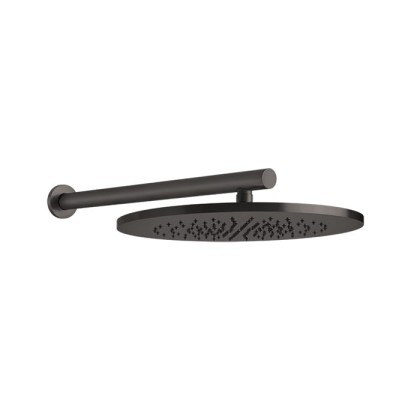 Gessi 316 Душевая головка шарнирная для настенного крепления на 1/2", ?350мм, цвет: brushed black metal pvd