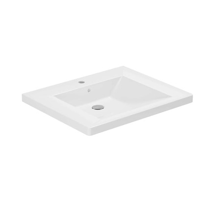 Azzurra Thin Подвесной умывальник для людей с ограниченными возможностями 70x57xH15 см, c 1 отв., цвет: Bianco lucido