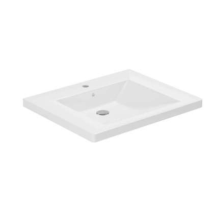 Azzurra Thin Подвесной умывальник для людей с ограниченными возможностями 70x57xH15 см, c 1 отв., цвет: Bianco lucido