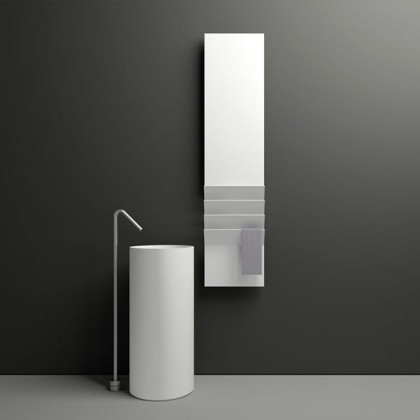 Antrax Flaps B Полотенцесушитель электрический H201xL35 см, 600 Вт, цвет: белый матовый