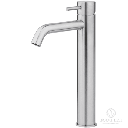 HUBER Lynox Смеситель для раковины на 1 отверстие, без донного клапана, нержавеющая сталь