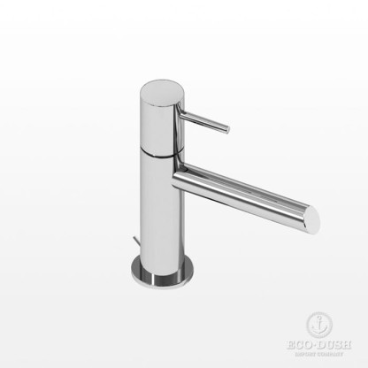 Stella Lucilla Смеситель для раковины на 1 отверстие 3224P, длина излива 125мм, с донным клапаном, цвет: хром