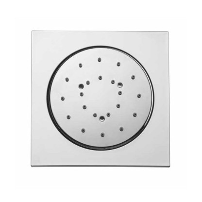 Bossini Cubic Reg Форсунка для душа 10х10см., настенная, поворотная, цвет: хром