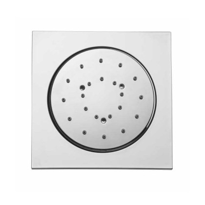 Bossini Cubic Reg Форсунка для душа 10х10см., настенная, поворотная, цвет: хром