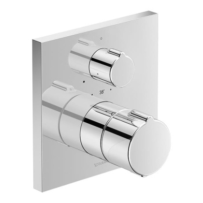 Duravit C.1 Смеситель термостатический для душа, встраиваемый, с запорным клапаном, цвет: хром
