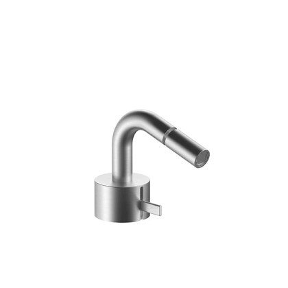 Fantini AF/21 Смеситель для биде, 1 отв., излив: 13 см, цвет: матовая натуральная сталь