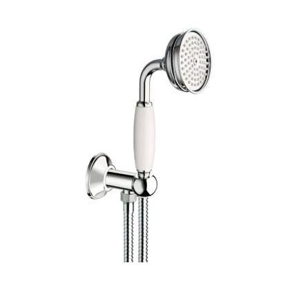 Carimali Colonial Ручная лейка со шлангом из латуни 15см., цвет: хром