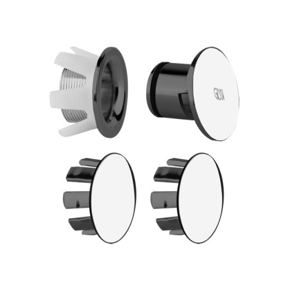 Gessi 316 Комплект заглушек для перелива и боковых отверстий, цвет: Black Metal Brushed PVD