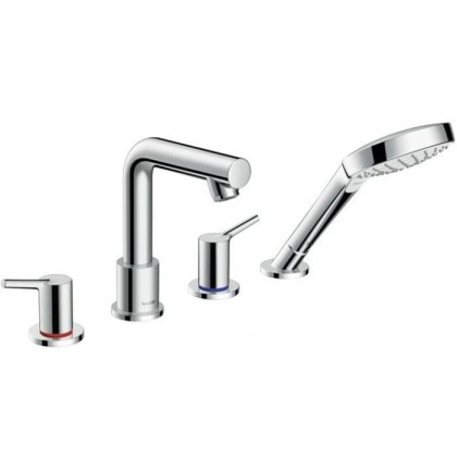 Hansgrohe Talis S, Смеситель на край ванны, на 4 отверстия, Цвет: хром
