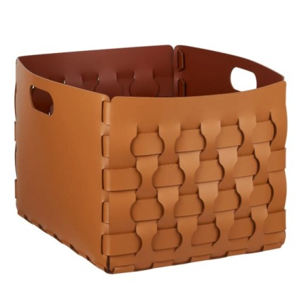 ADJ Корзинка Dubai, 35x40xH30 см., цвет: коньяк/бордо