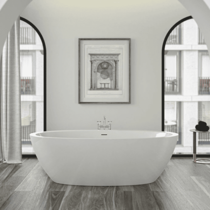 Knief Loom Ванна 190x95x60см., отдельностоящая, с щелевым переливом, цвет: белый