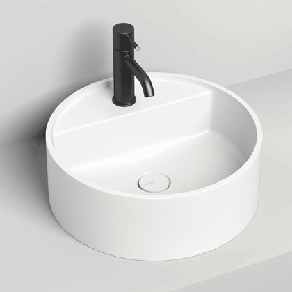 Salini Armonia Top 202 Раковина накладная 45х45х11.6см., без отв., донный клапан, материал: S-Sense, цвет: белый глянцевый