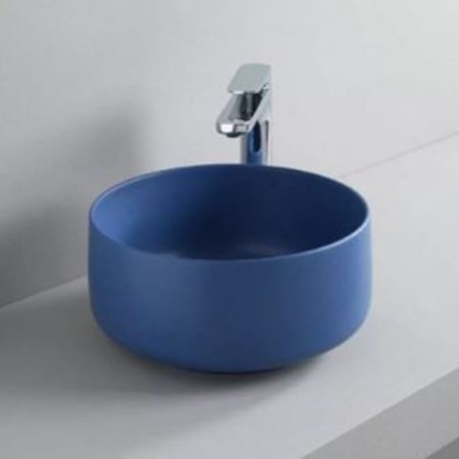 ArtCeram Cognac Раковина 42 см, без отв., накладная, без слив-перелива, цвет: BLU ZAFFIRO