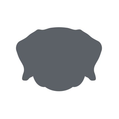 ADJ Костер детский Dog, 12x12 см., цвет: серый/черный