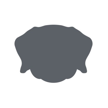 ADJ Костер детский Dog, 12x12 см., цвет: серый/черный