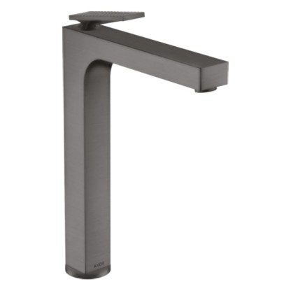 Axor Citterio Смеситель для раковины 280, на 1 отв., излив h28см., высокий, с текстурой, цвет: шлифованный черный хром
