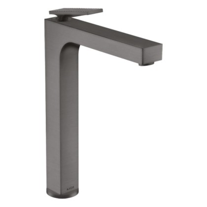 Axor Citterio Смеситель для раковины 280, на 1 отв., излив h28см., высокий, с текстурой, цвет: шлифованный черный хром