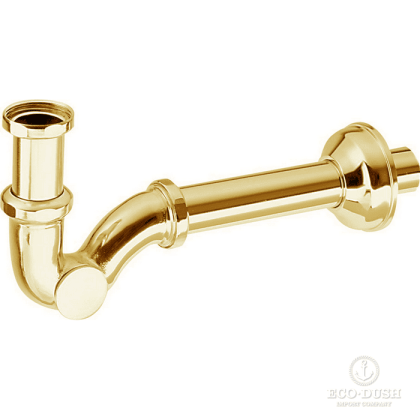 CISAL Сифон 1"1/4 S-образный, цвет: золото