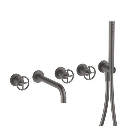 Fantini Fontane Bianche Встраиваемый смеситель для ванны, цвет: Matt Gun Metal PVD