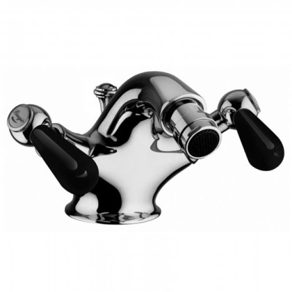 Смеситель для биде Bongio Mille Nuits, цвет: хром/черный фарфор