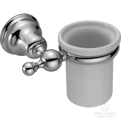 CISAL Arcana Стакан подвесной керамический, цвет: белый/хром