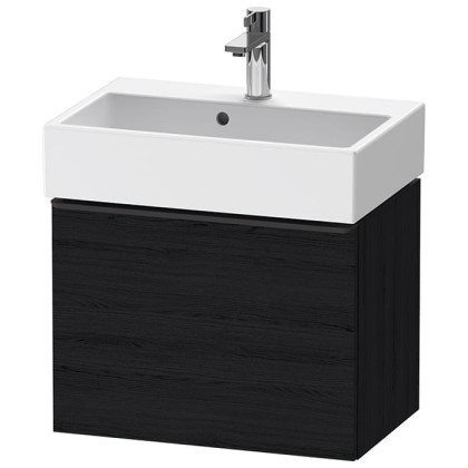 Duravit D-Neo Тумбочка подвесная компакт 58.4x37.2х44 см., раковина, 1 ящик, цвет: Black Oak