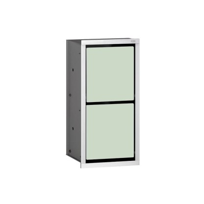 EMCO Asis 150 Модуль для туалетной бумаги, встраиваемый, туалетная бумага/запасной рулон, цвет: хром/белый ELS