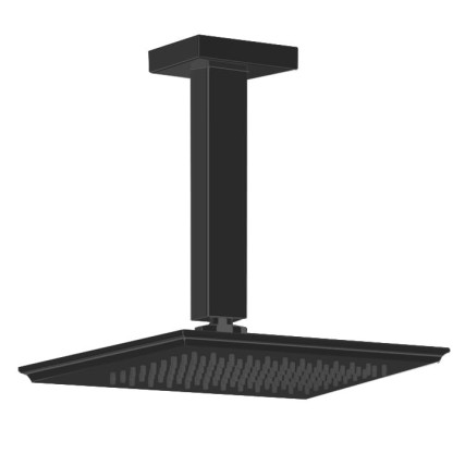 Gessi Eleganza Верхний душ потолочный, высота 243мм, цвет: черный металлик