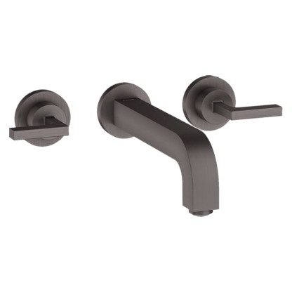 Axor Citterio Смеситель для раковины 222, встраиваемый, излив: 22.2см., ручка: рычаг, цвет: шлифованный черный хром