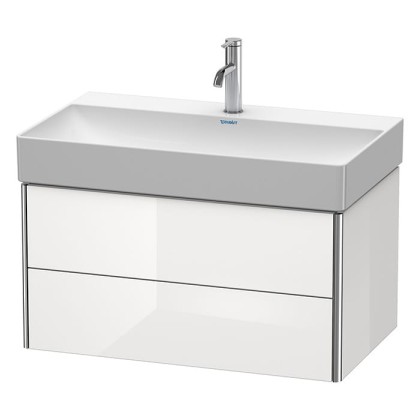 Duravit XSquare Тумба с раковиной 78.4x46х39.7см., подвесная, 2 ящика, цвет: белый глянцевый