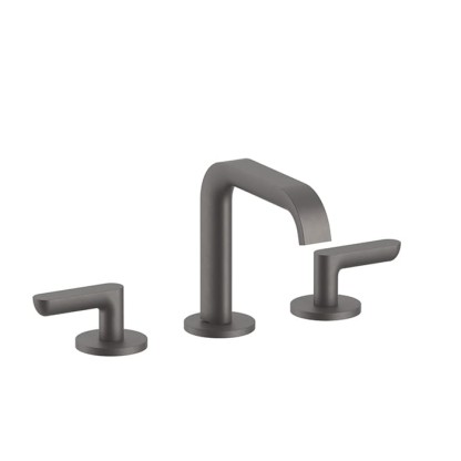 Fantini Icona Deco Смеситель для раковины, 3 отв., без донного клапана, излив: 14.5см, цвет: оружейная сталь