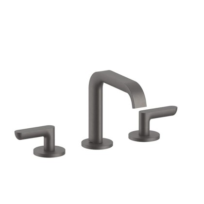 Fantini Icona Deco Смеситель для раковины, 3 отв., без донного клапана, излив: 14.5см, цвет: оружейная сталь