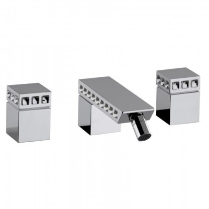 Смеситель для биде Bongio Pure Glam, цвет: хром/swarovski