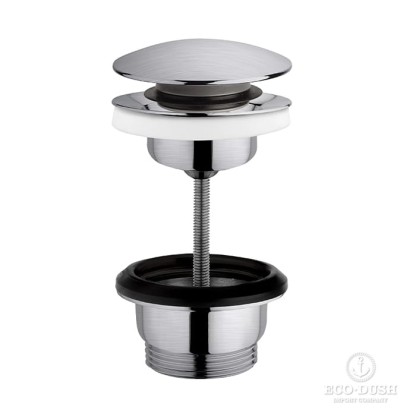 Cisal Xion Донный клапан для раковины 63мм., 1"1/4, Click-clack, цвет: нержавеющая сталь