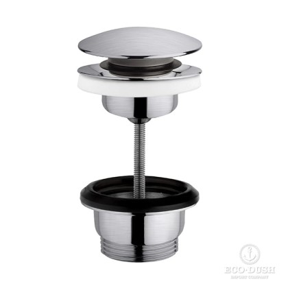 Cisal Xion Донный клапан для раковины 63мм., 1"1/4, Click-clack, цвет: нержавеющая сталь