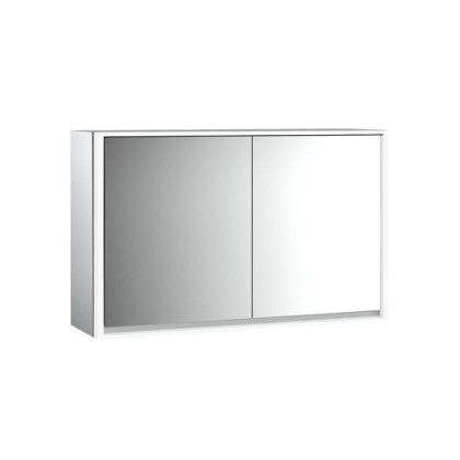 Emco Loft Зеркальный шкаф 130см., с подсветкой LED навесная модель, 2-дверки зеркальная задняя стенка