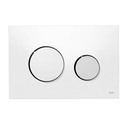 TECE Loop Панель смыва белая с двумя клавишами, цвет: хром