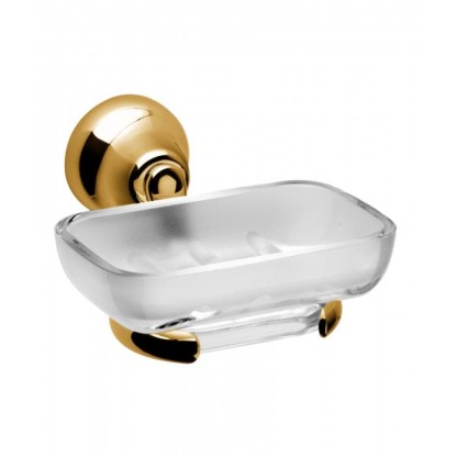 Мыльница подвесная Bongio Axel, цвет: золото 24к.