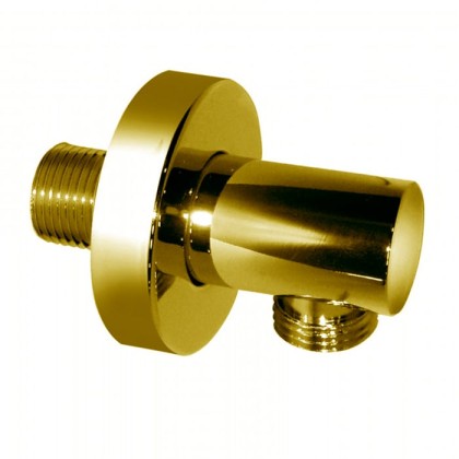 Bongio Водоотвод круглый с розеткой, цвет: матированное золото