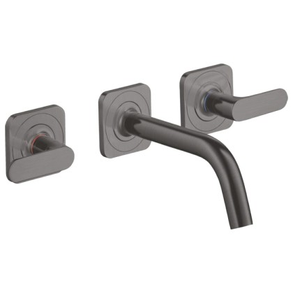 Axor Citterio M Смеситель для раковины, встраиваемый, излив: 16.6см., цвет: шлифованный черный хром