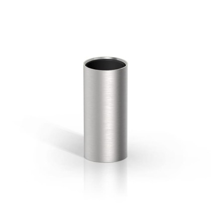 Decor Walther Mikado Стакан настольный, цвет: сталь матовая/черный