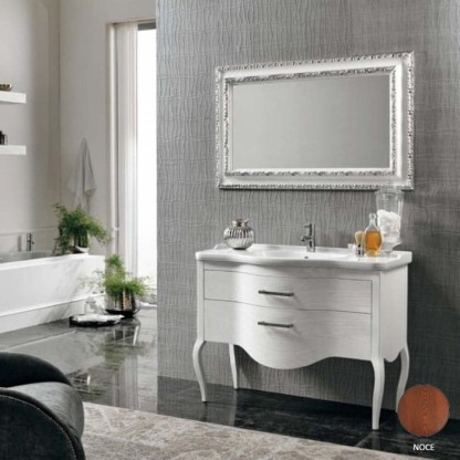 EBAN Sonia Комплект мебели 95 см с зеркалом Marika, напольный, цвет: NOCE