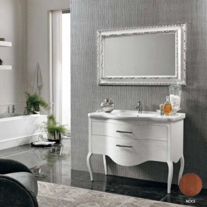 EBAN Sonia Комплект мебели 95 см с зеркалом Marika, напольный, цвет: NOCE