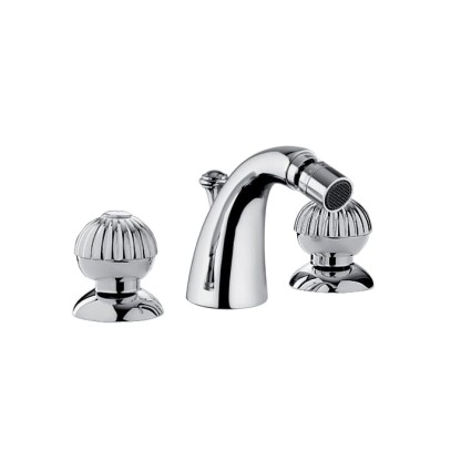 Bongio Radiant Смеситель для биде, 3 отв., цвет: хром