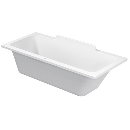 Duravit DuraStyle Ванна 170х70x48см,, прямоугольная, встраиваемая или версия  с панелями и ножками, с наклоном для спины справа, цвет: белый