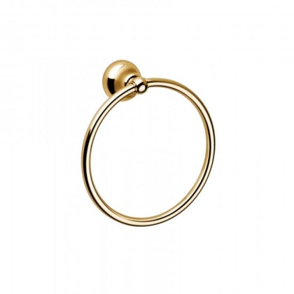 Bongio Axel Полотенцедержатель-кольцо 22см., подвесной, цвет: золото 24к.