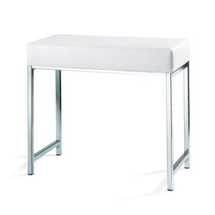 Decor Walther DW 66 Скамья 60x30x52см, напольная, цвет: хром / белый