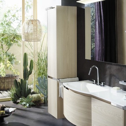 Burgbad Yso Шкаф подвесной 40x35x176 см, цвет: аутентичный дуб