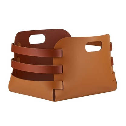 ADJ Корзина Riga, 27x36xH25 см., цвет: коньяк/бордо